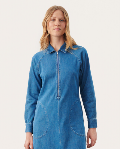 Part Two Cissel Short Blue Denim Dress