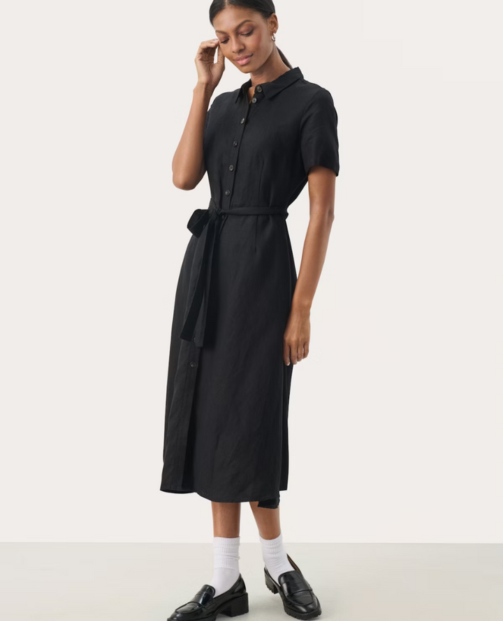 Part Two Eflin Black Shirt Dress