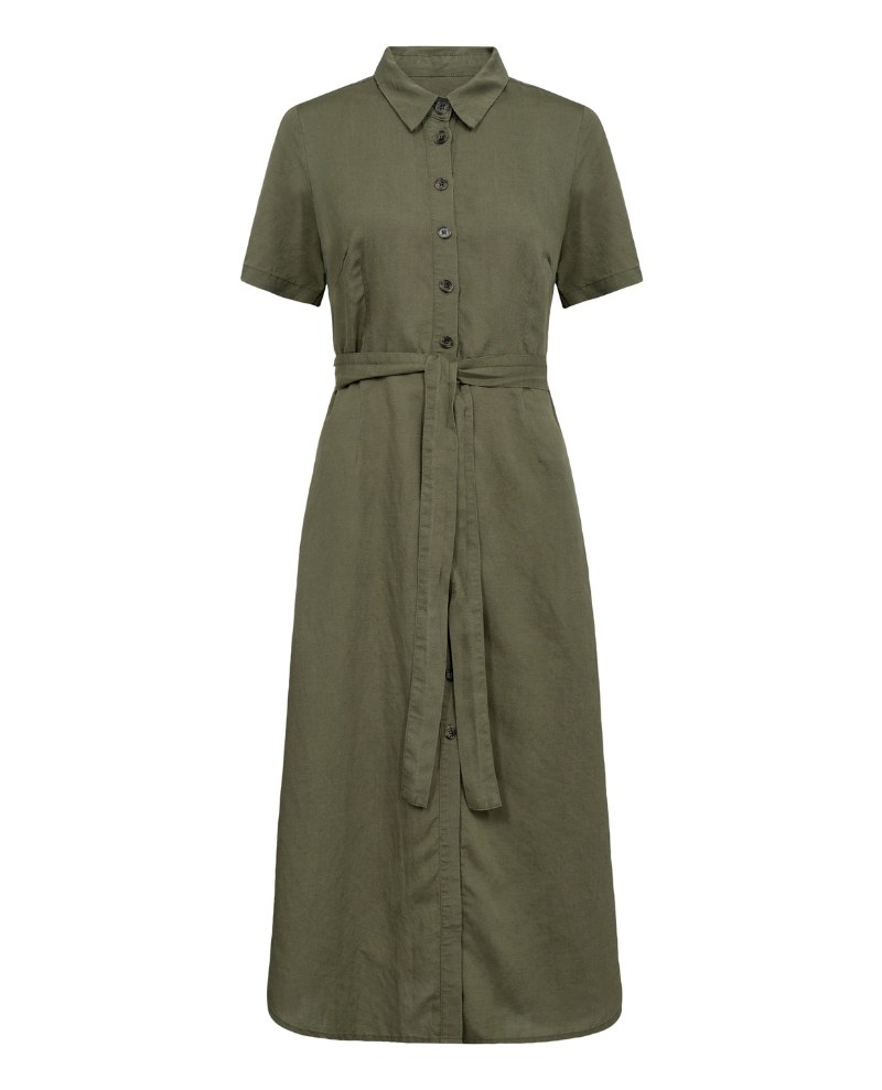 Part Two Eflin Kalamata Green Shirt Dress
