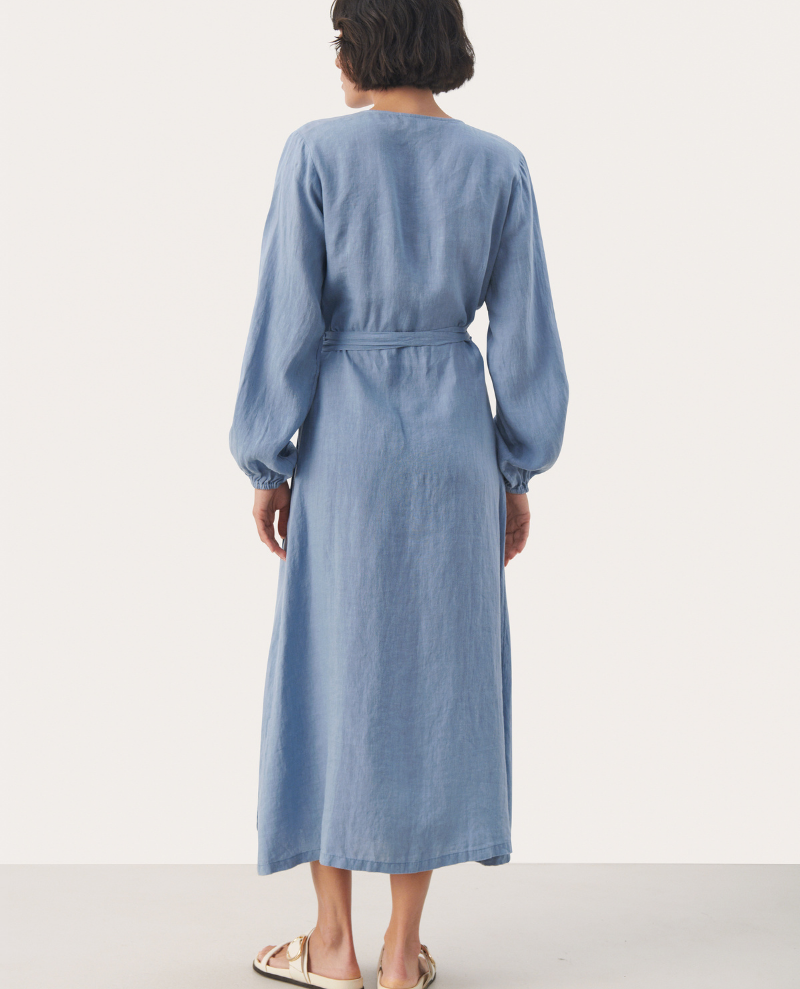 Part Two Elinora Faded Denim Blue Dress