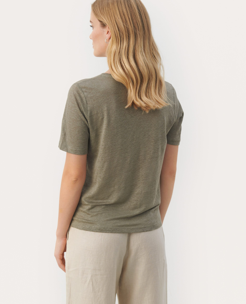 Part Two Emme Vetiver Green T-Shirt