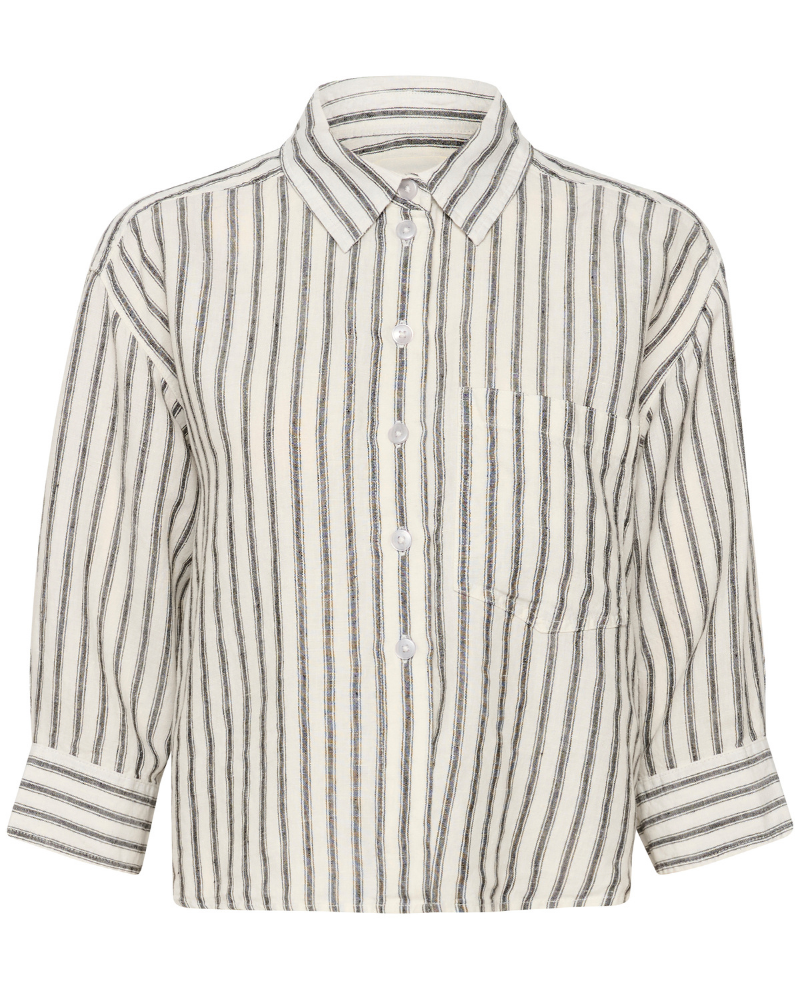 Part Two Enava Black Stripe Shirt