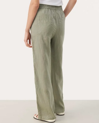 Part Two Eniola Vetiver Green Trousers