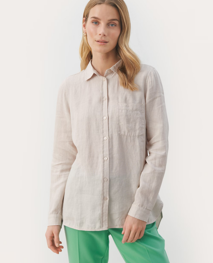 Part Two Kivas French Oak Linen Shirt