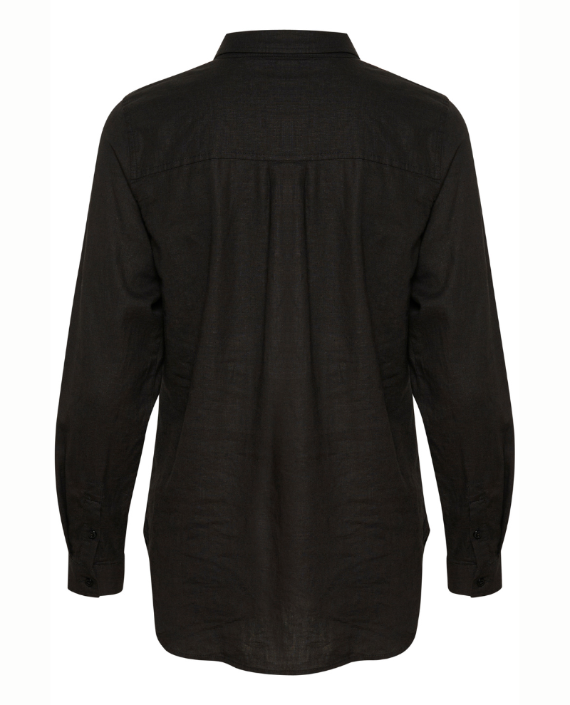 Part Two Kivas Black Linen Shirt