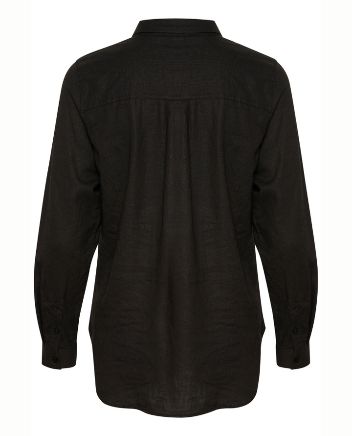 Part Two Kivas Black Linen Shirt