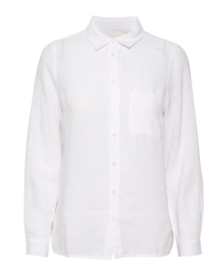 Part Two Kivas White Linen Shirt