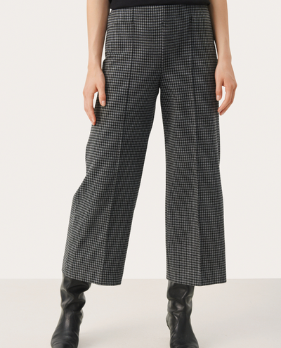 Part Two Ilisan Grey Check Trousers