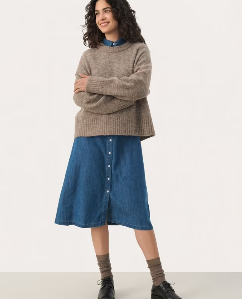 Part Two Lulya Mink Melange Knit