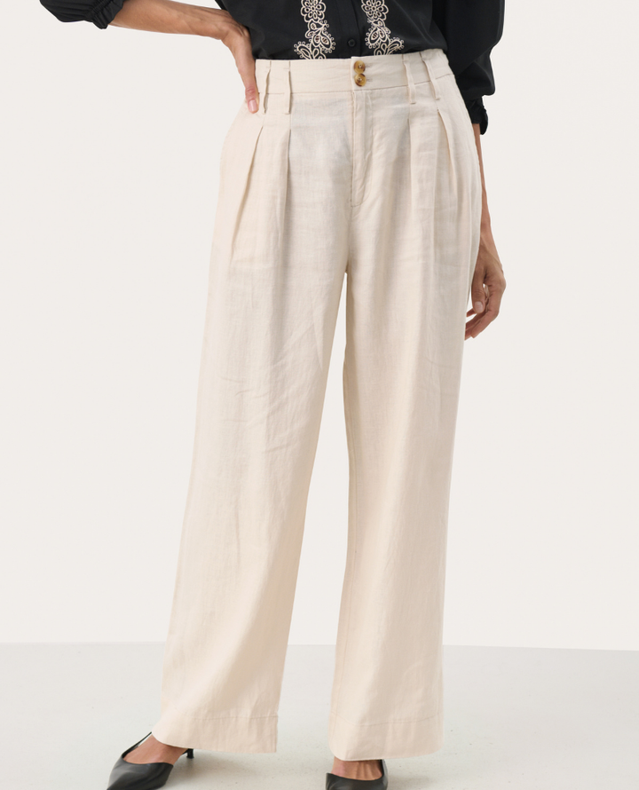 Part Two Nanati Linen French Oak Trousers