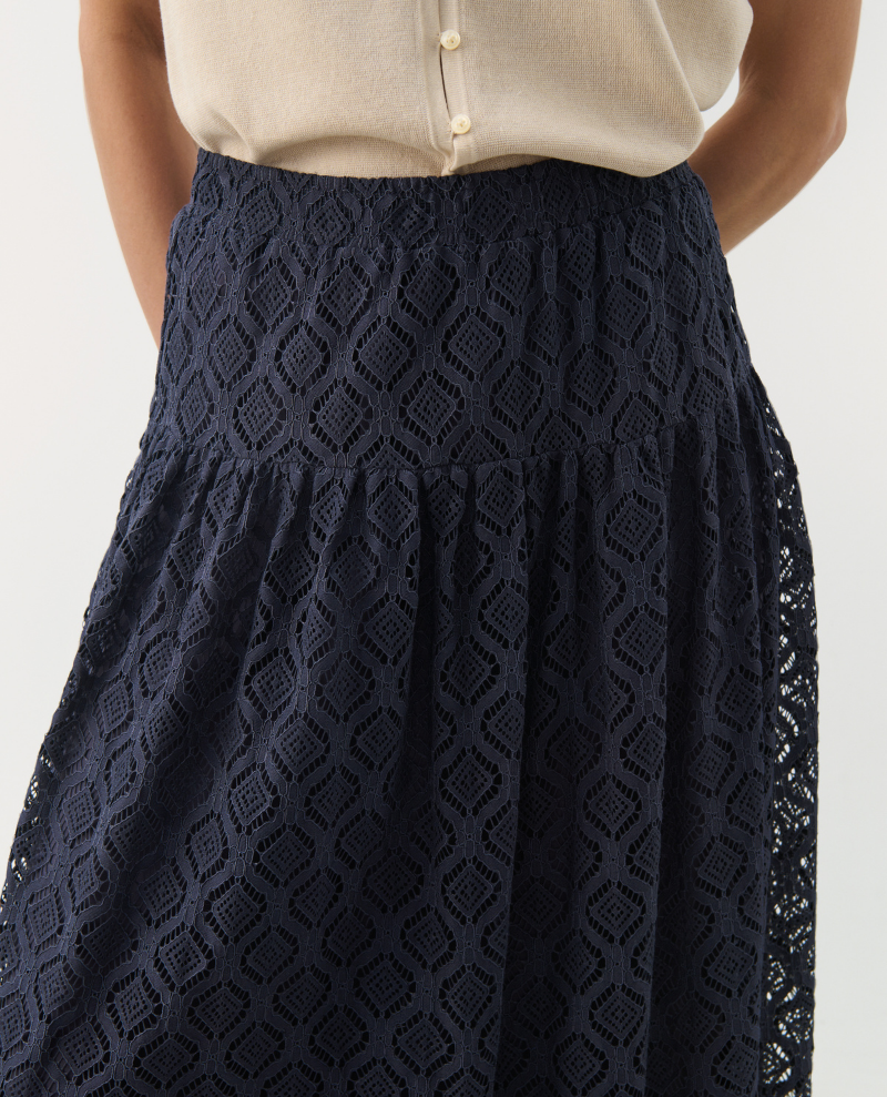 Part Two Nanlinn Navy Maxi Skirt