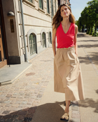 Part Two Nansofie Sesame Midi Skirt