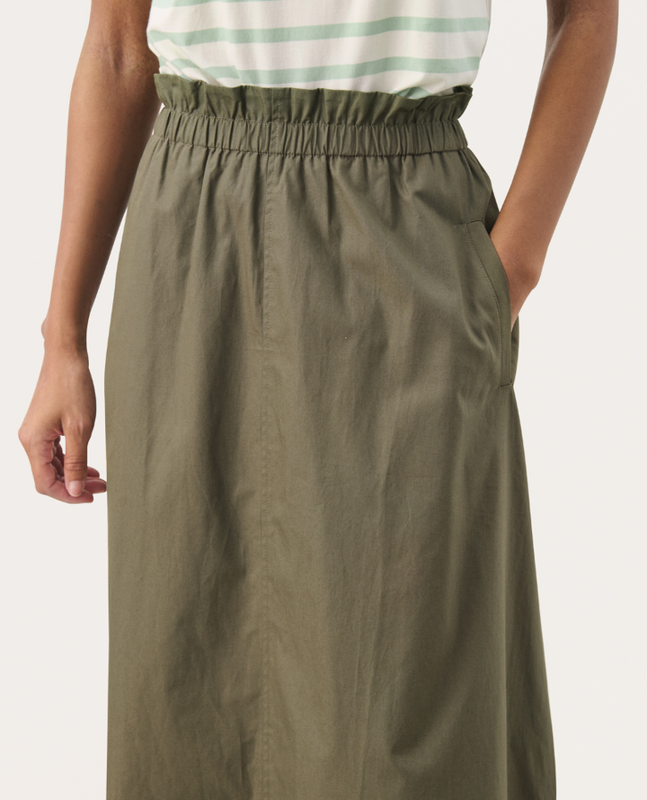Part Two Nansofie Kalamata Green Midi Skirt