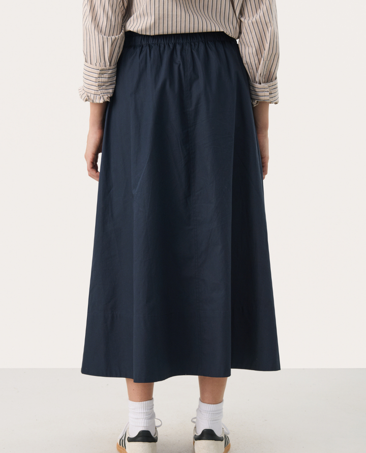 Part Two Nansofie Navy Midi Skirt