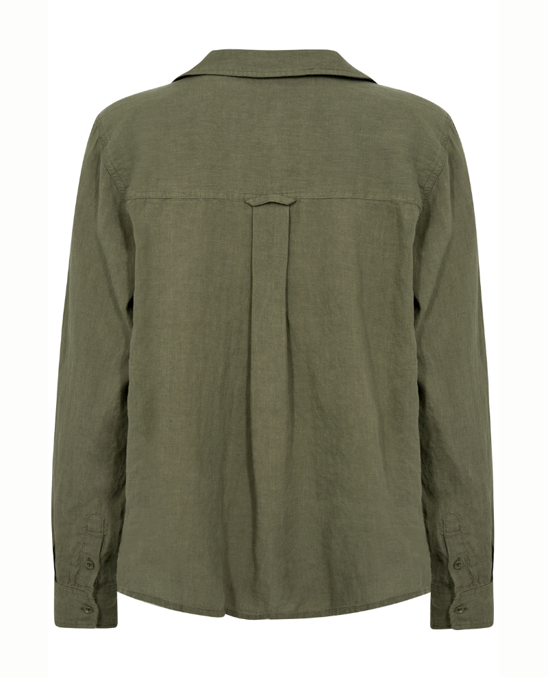 Part Two Natalee Kalamata Green Shirt