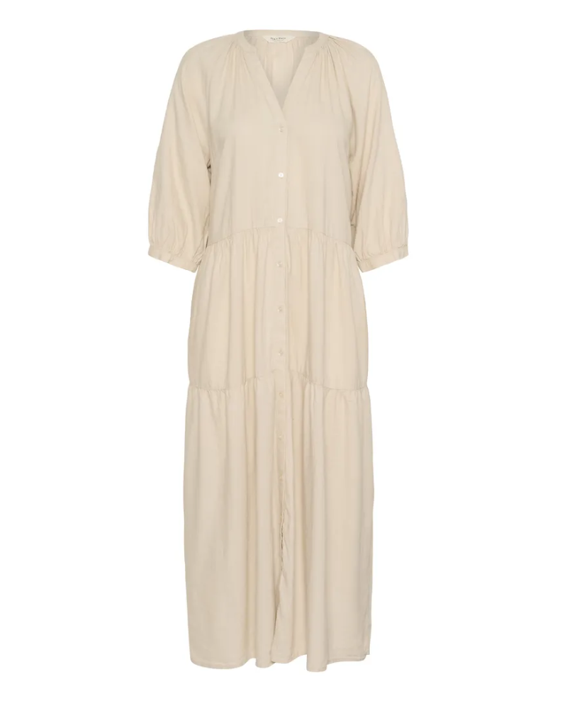 Part Two Nataliya French Oak Maxi Shirt Dress