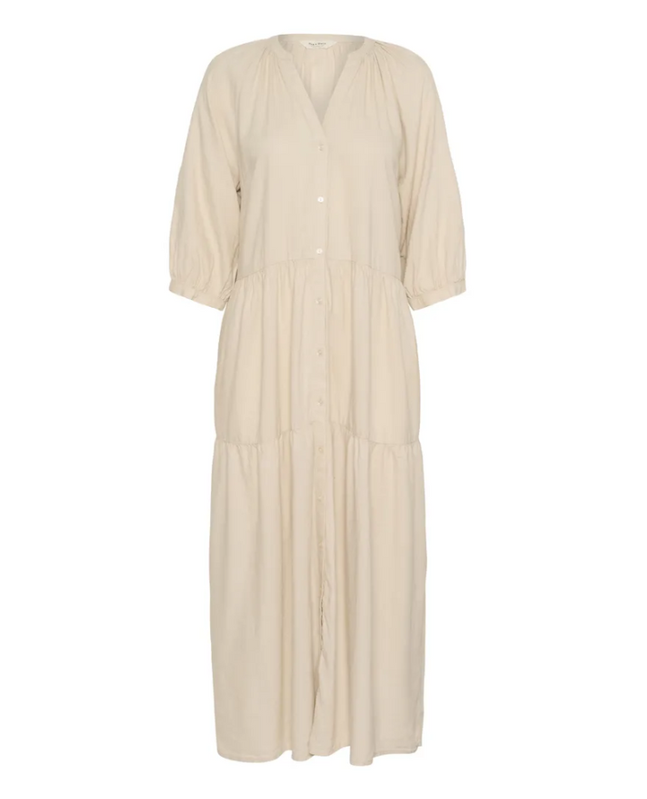 Part Two Nataliya French Oak Maxi Shirt Dress