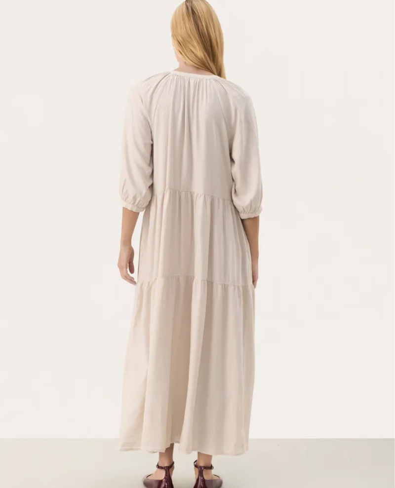 Part Two Nataliya French Oak Maxi Shirt Dress