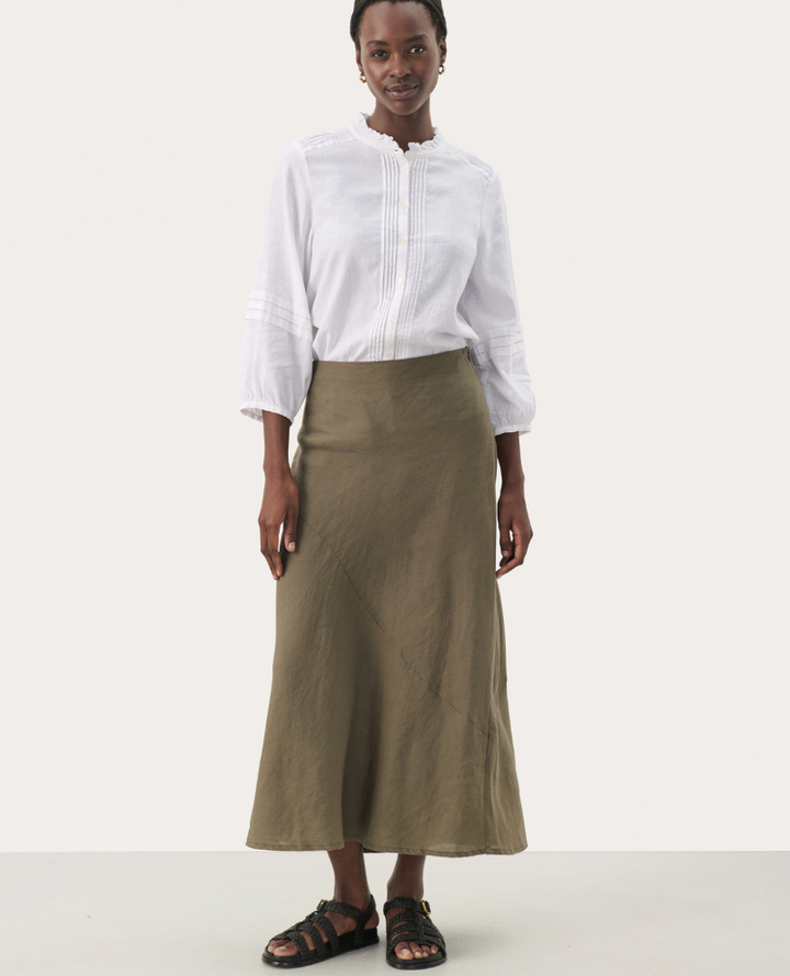 Part Two Nitta Kalamata Green Maxi Skirt