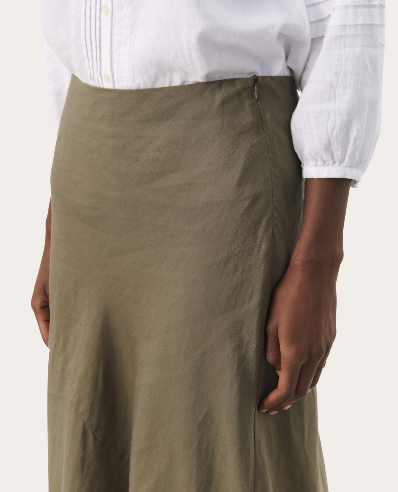 Part Two Nitta Kalamata Green Maxi Skirt