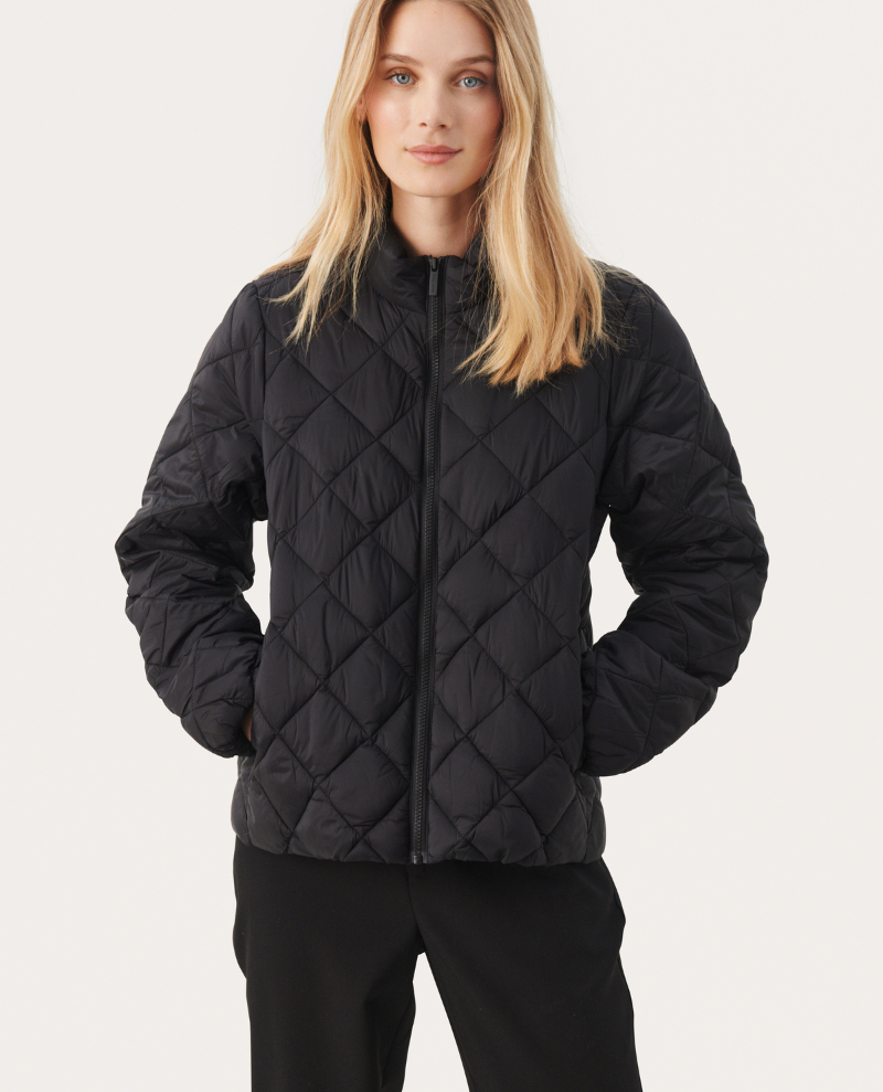 Part Two Olia Navy Quilted Jacket