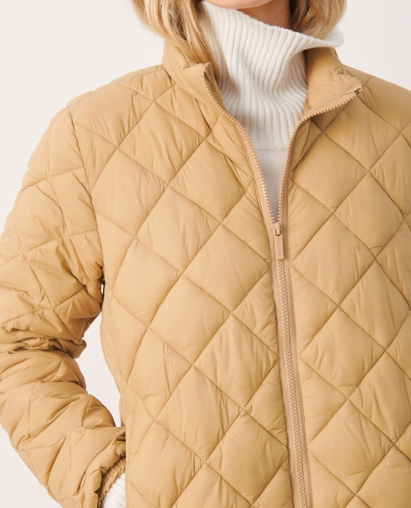 Part Two Olia Coffee Quilted Jacket