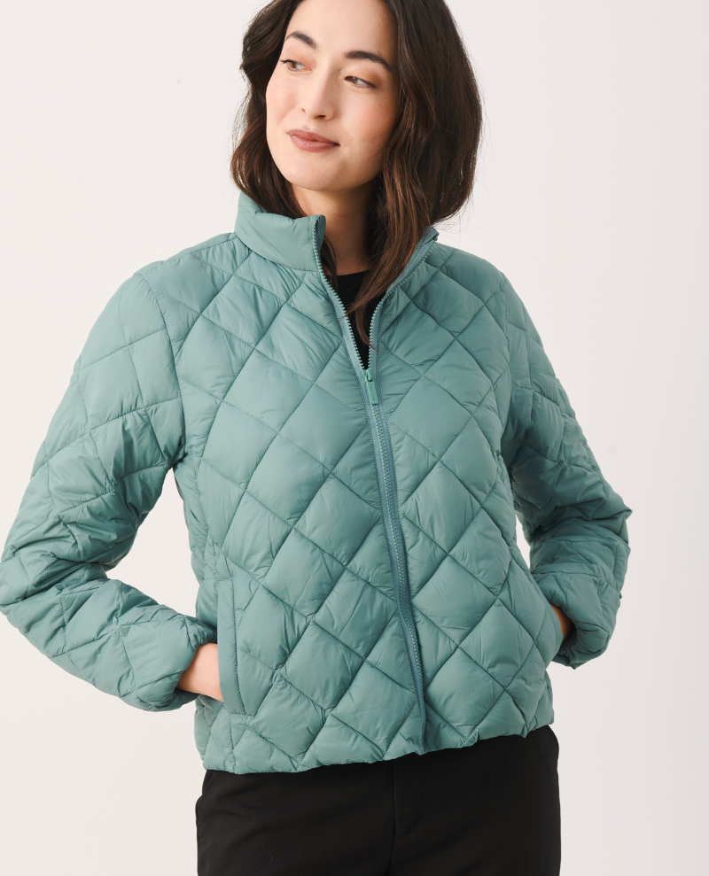 Part Two Olia Trellis Quilted Jacket - Biscuit Clothing Ltd