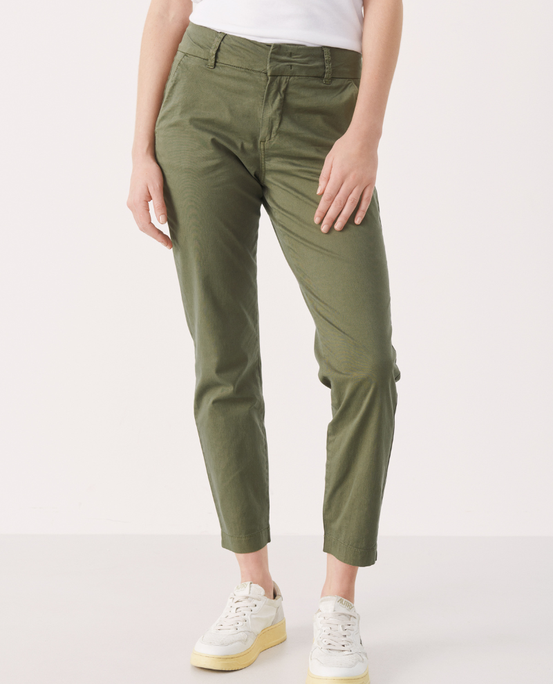 Part Two Soffys Olive Green Chino Trousers