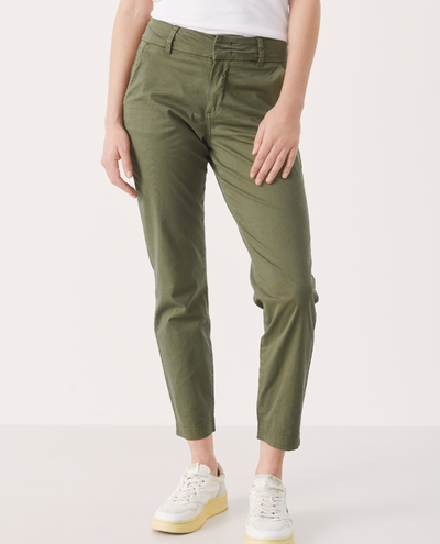 Part Two Soffys Olive Green Chino Trousers