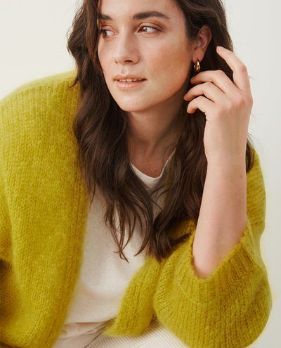 Part Two Rastina Antique Moss Cardigan