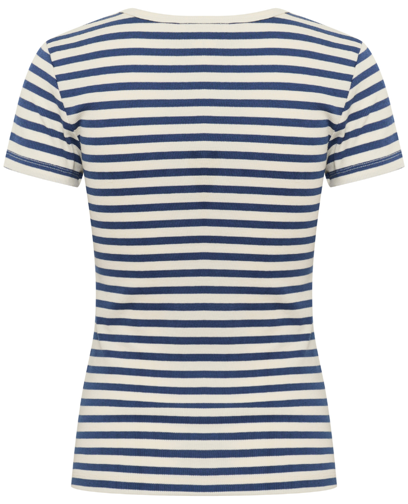 Part Two Rochelle Ocean Blue Ribbed T-Shirt