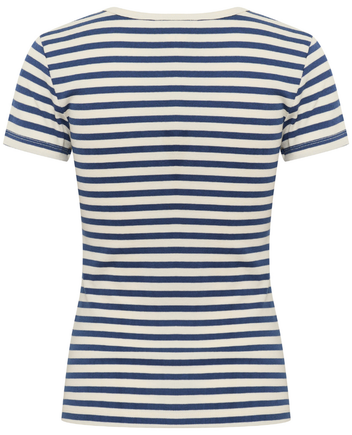 Part Two Rochelle Ocean Blue Ribbed T-Shirt