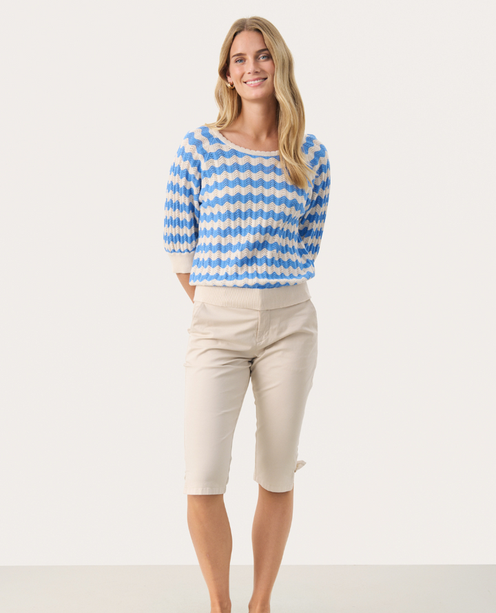 Part Two Rosine Blue Stripe Knit