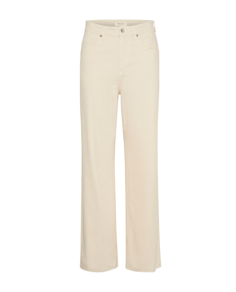 Part Two Simona Cream Wide Leg Jeans