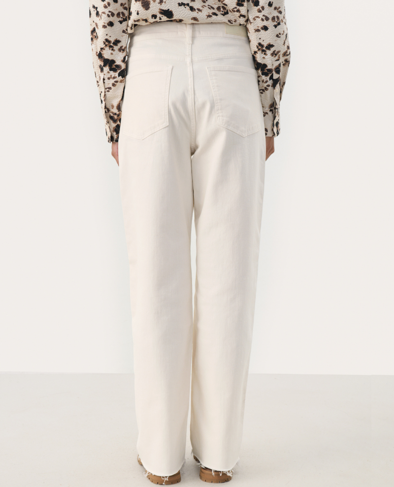 Part Two Simona Cream Wide Leg Jeans