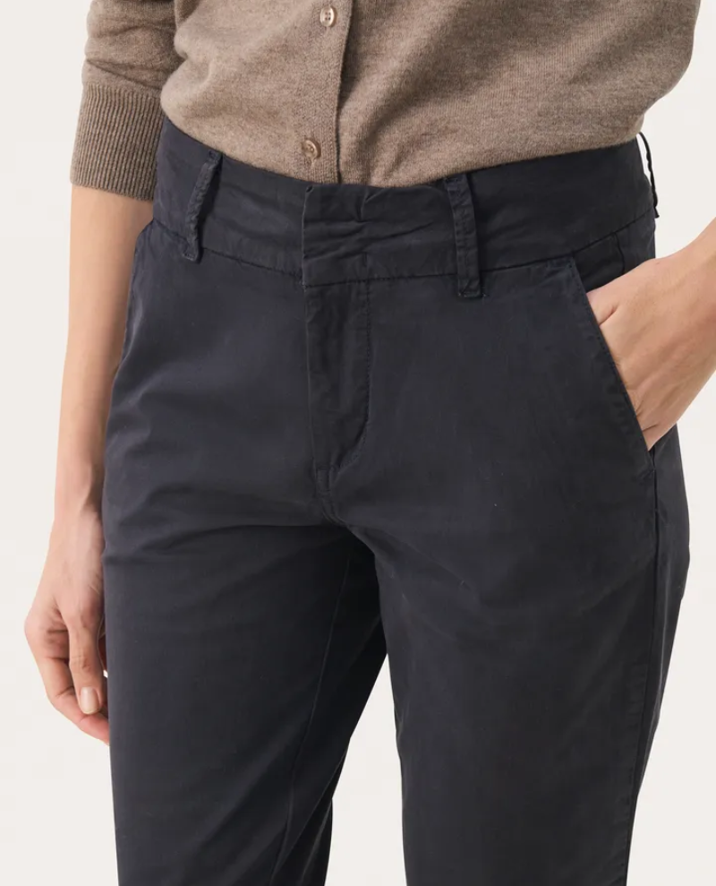 Part Two Soffys Dark Navy Chino Trousers