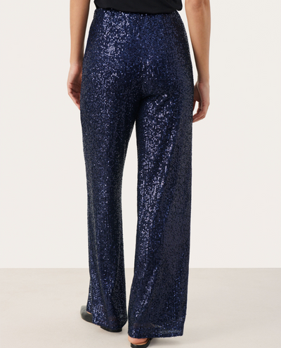 Part Two Tatiana Midnight Sequin Trousers