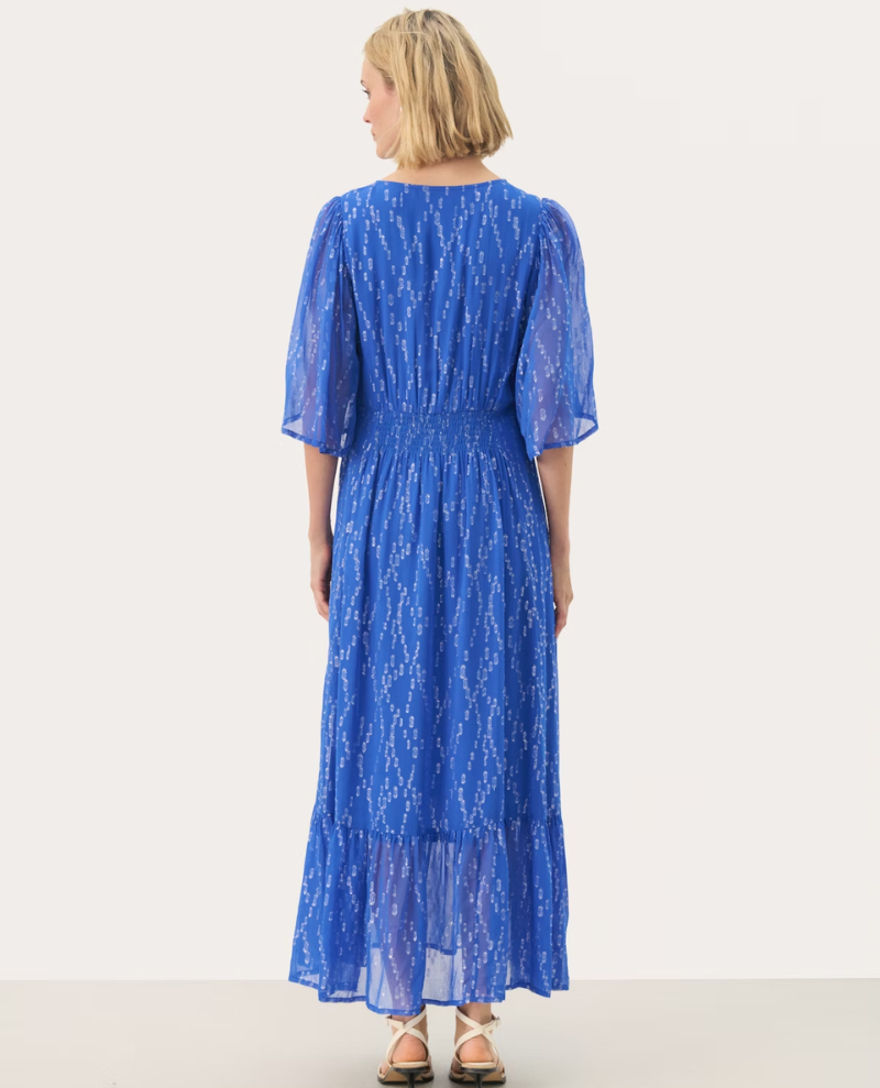 Part Two Terja Blue Chiffon Maxi Dress