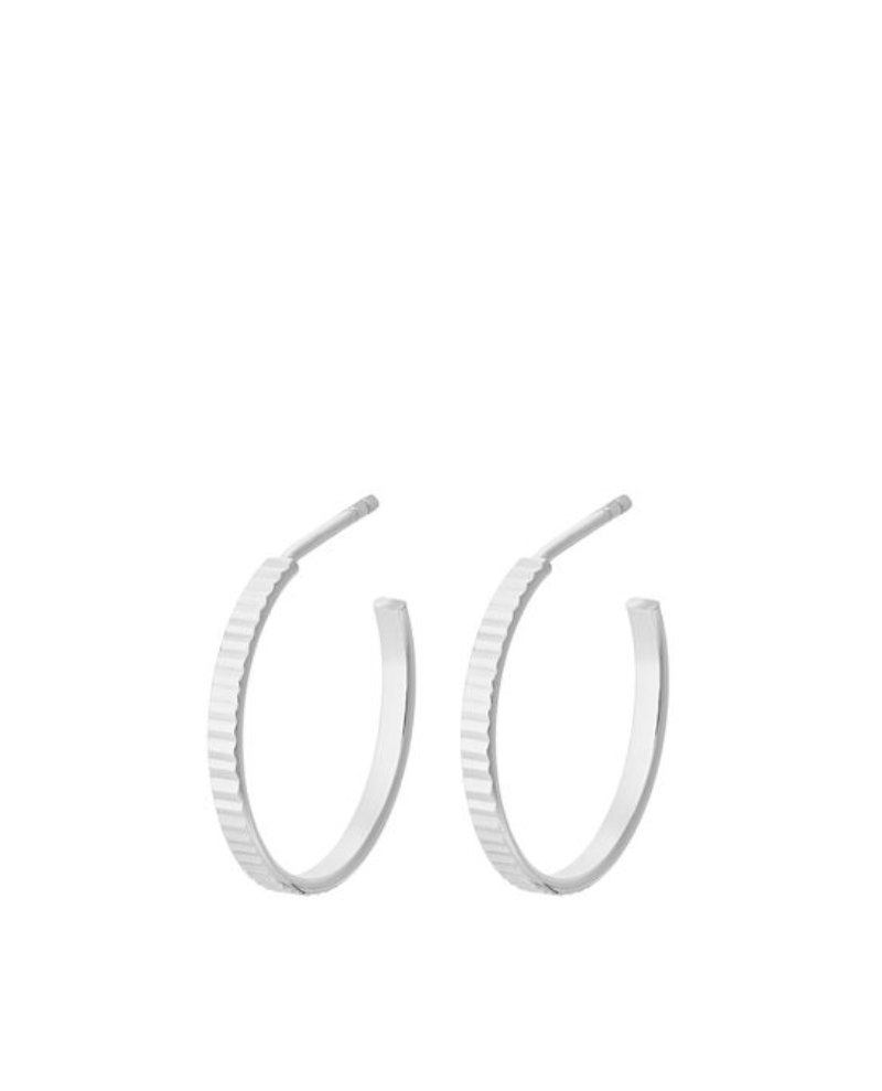 Pernille Corydon Sea Reflection Silver Mini Hoop Earrings