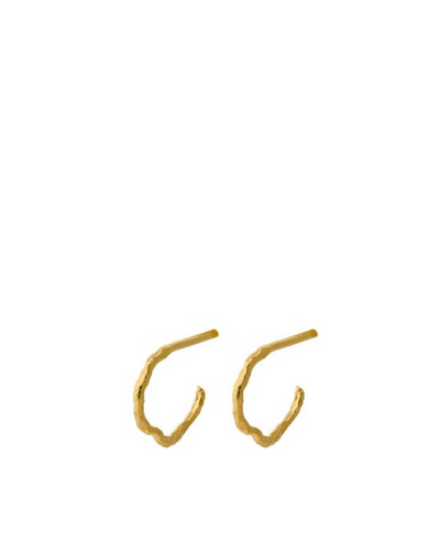 Pernille Corydon Twig Gold Hoop Earrings