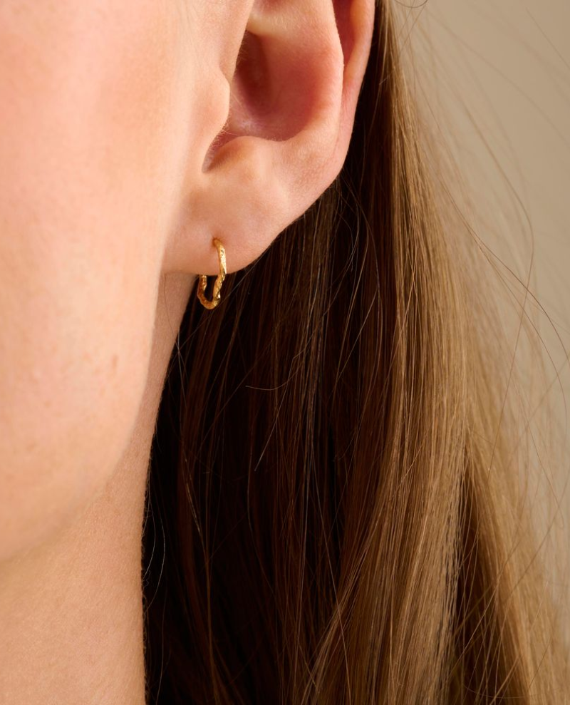 Pernille Corydon Twig Silver Hoop Earrings