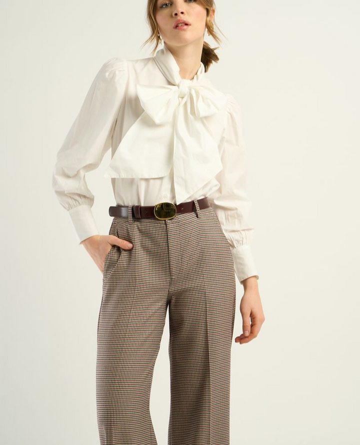 Petite Mendigote Tobias White Bow Shirt