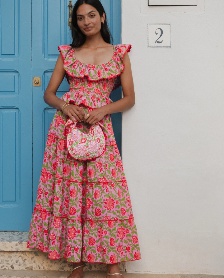 Pink City Prints Rah Rah Candy Jaal Skirt