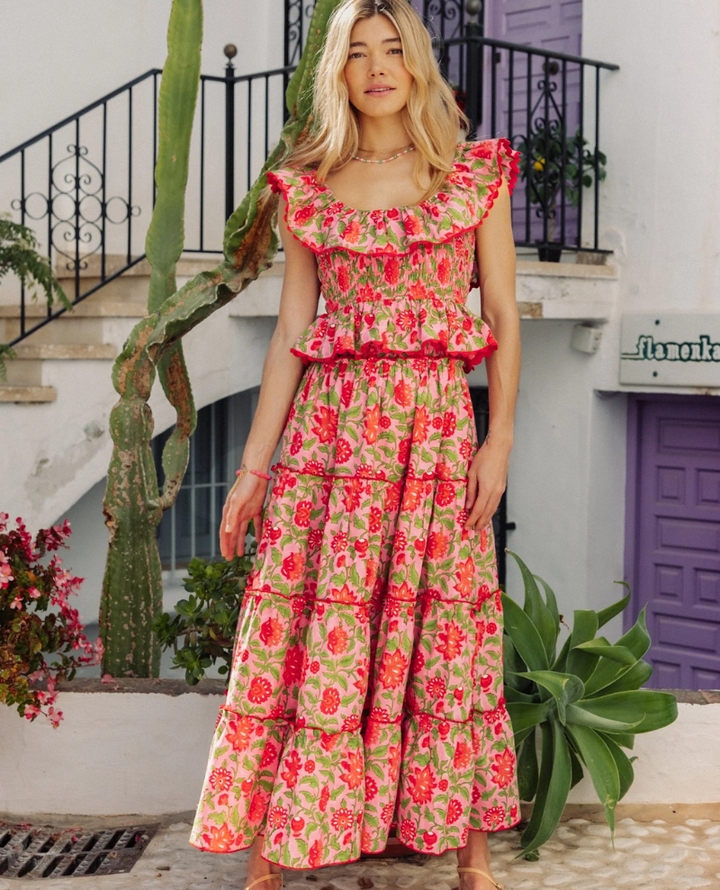 Pink City Prints Rah Rah Candy Jaal Skirt