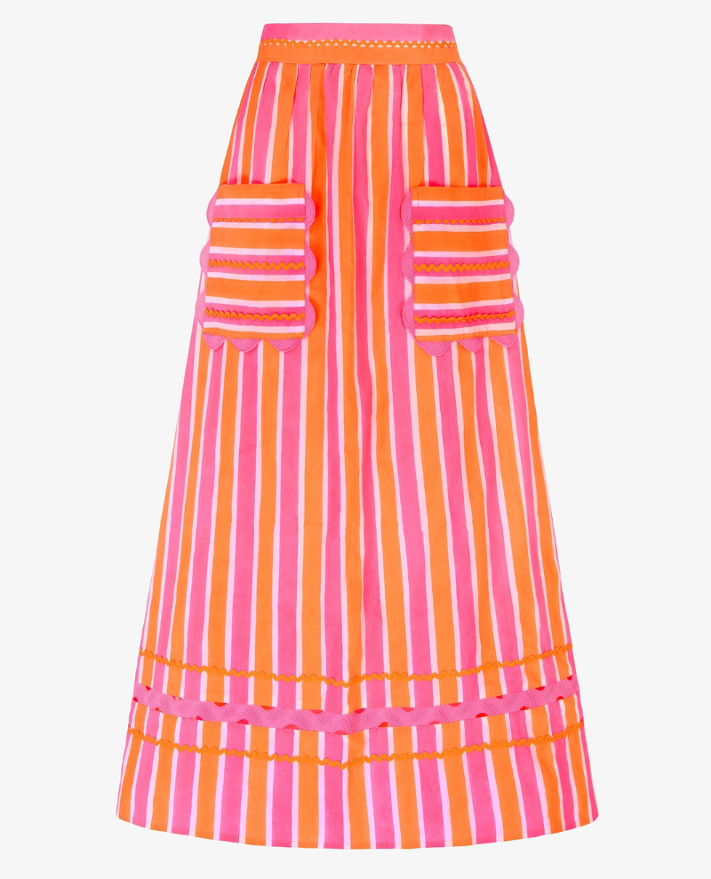 Pink City Prints Puglia Neon Sunset Skirt