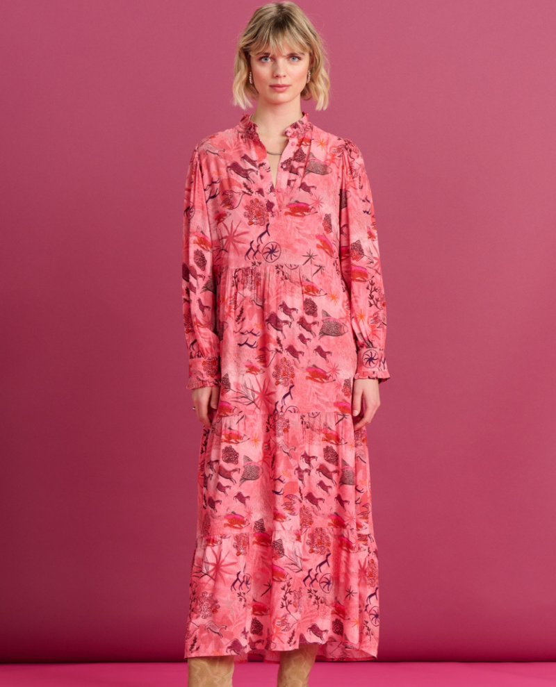 Pom Amsterdam Fantastique Rose Pink Dress