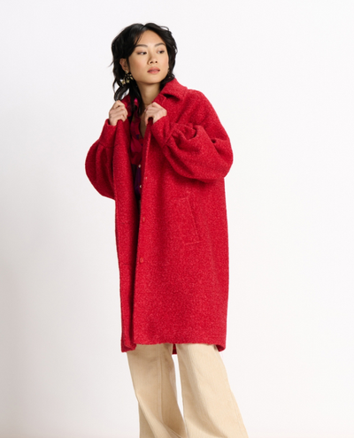 Pom Amsterdam Scarlet Red Coat