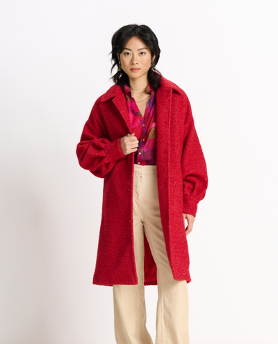 Pom Amsterdam Scarlet Red Coat