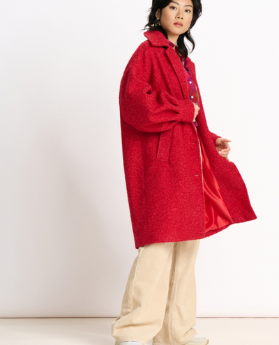 Pom Amsterdam Scarlet Red Coat