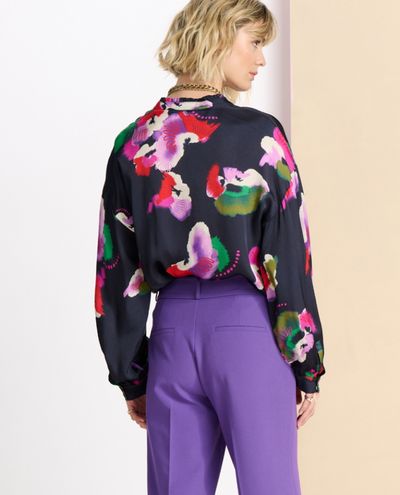 Pom Amsterdam Violets Blue Blouse
